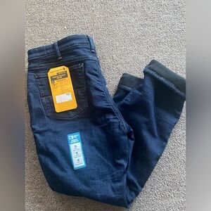 Carhartt Jeans Womens 16 Regular Fleece Lined Relaxed Fit BD5673-W Denim Pants